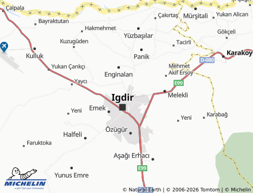 MICHELIN Atatürk map - ViaMichelin