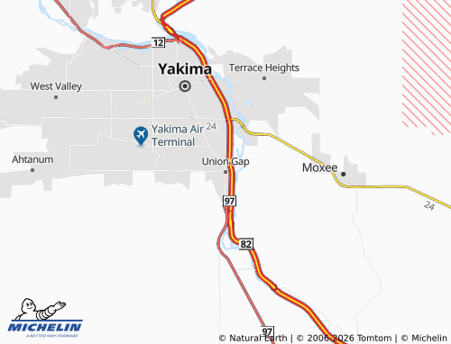 Mappa MICHELIN Union Gap - ViaMichelin
