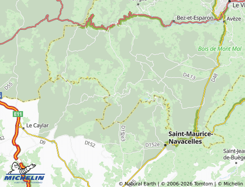MICHELIN Vissec map - ViaMichelin