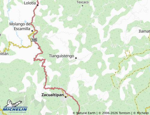 Mappa MICHELIN De Tlane - ViaMichelin