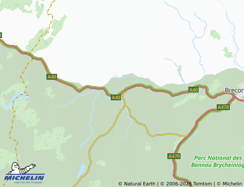 Mappa MICHELIN Sennybridge - ViaMichelin