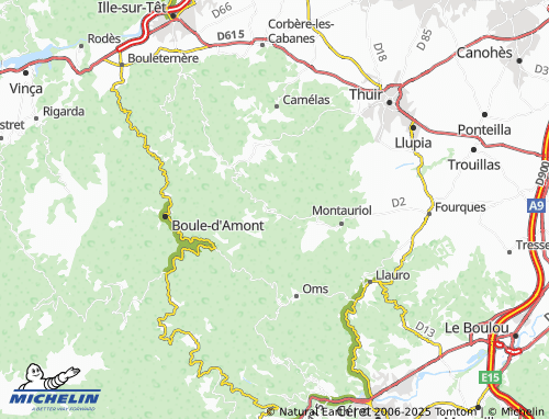 MICHELIN Caixas map - ViaMichelin
