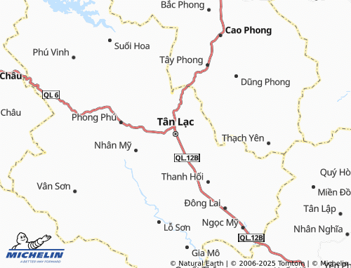 MICHELIN Tân Lạc map - ViaMichelin