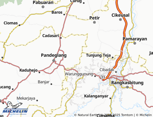 MICHELIN Pasirkarag map - ViaMichelin