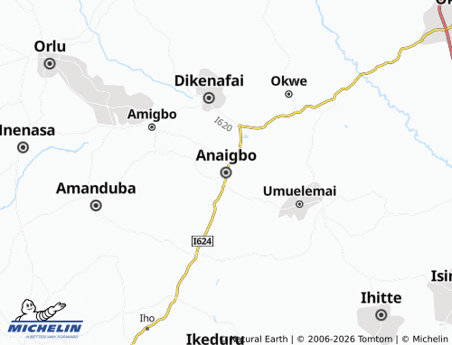 MICHELIN-Landkarte Anaigbo - ViaMichelin
