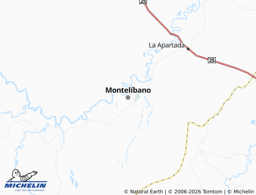 Carte MICHELIN Montelíbano - ViaMichelin