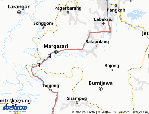 MICHELIN Danaraja map - ViaMichelin