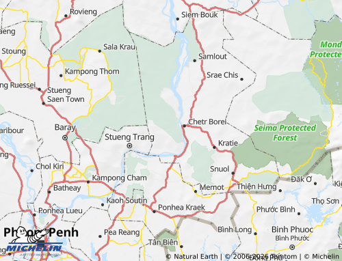 Mappa MICHELIN Preaek Prasab - ViaMichelin