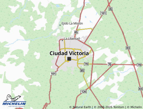 Kaart MICHELIN Morelos - ViaMichelin