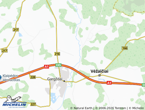 MICHELIN Kvietiniai map - ViaMichelin