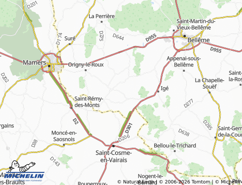 MICHELIN Le Tertre map - ViaMichelin