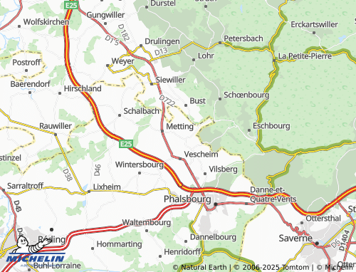 Carte MICHELIN Hangviller - ViaMichelin