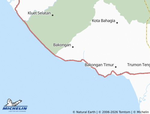 MICHELIN Padang Beurahan map - ViaMichelin