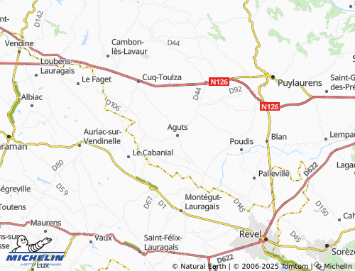 Mapa MICHELIN Aguts - ViaMichelin