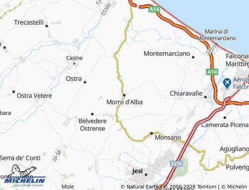 Mapa MICHELIN Morro d'Alba - ViaMichelin