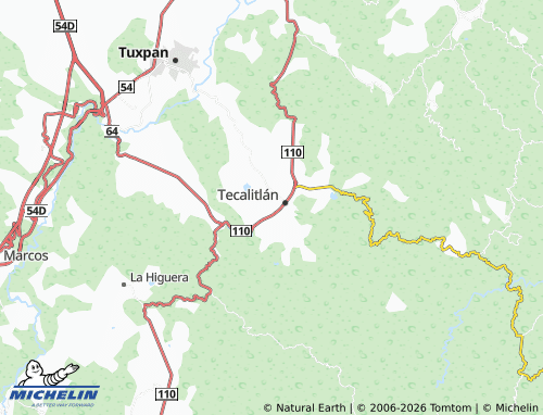Mapa MICHELIN Tejerías - ViaMichelin