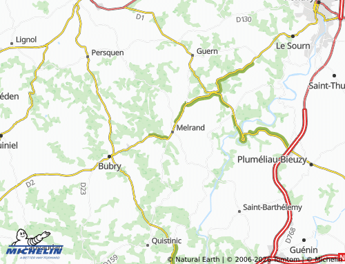 MICHELIN Melrand map - ViaMichelin