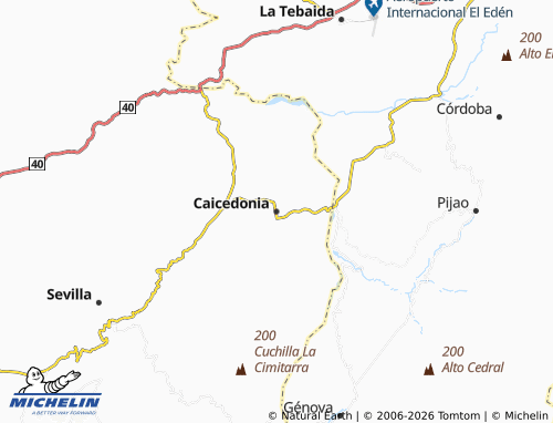 Mappa MICHELIN Caicedonia - ViaMichelin