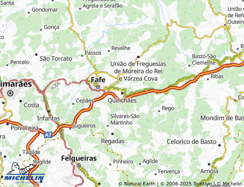 Mapa MICHELIN Quinchães - ViaMichelin