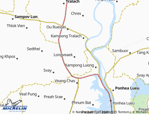 Carte MICHELIN Longveaek - ViaMichelin