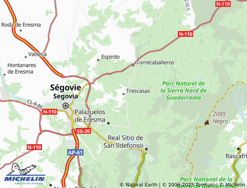 MICHELIN Trescasas map - ViaMichelin
