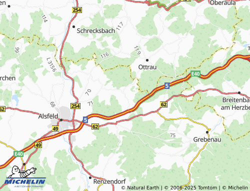 MICHELIN Berfa map - ViaMichelin