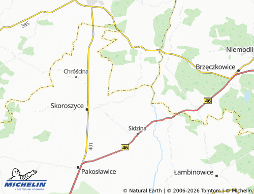 Carte MICHELIN Brzeziny - ViaMichelin