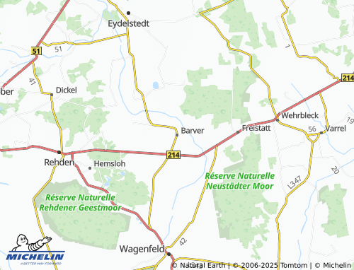 MICHELIN Barver map - ViaMichelin