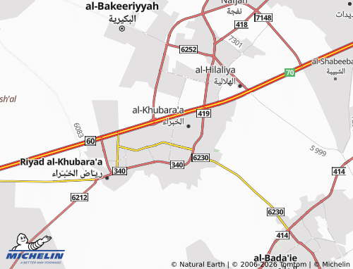 MICHELIN-Landkarte al-Rabee' - ViaMichelin