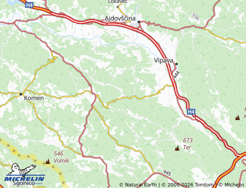Mapa MICHELIN Kodreti - ViaMichelin