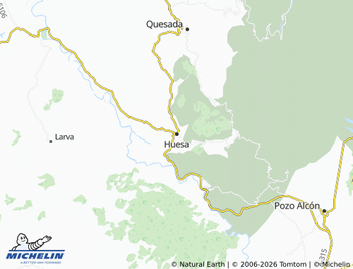 MICHELIN Huesa map - ViaMichelin