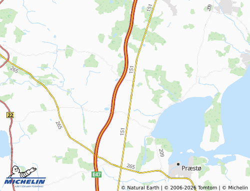 MICHELIN Brøderup map - ViaMichelin