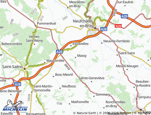 Mapa MICHELIN Massy - ViaMichelin