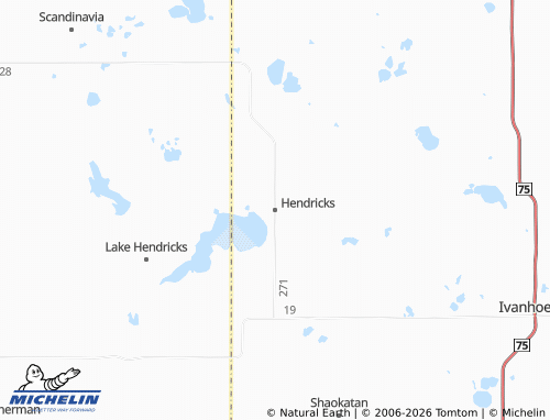 Mapa MICHELIN Hendricks - ViaMichelin