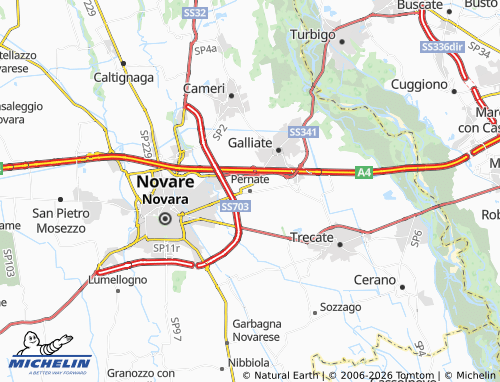 Mapa MICHELIN Pernate - ViaMichelin