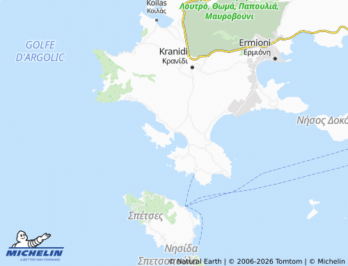 MICHELIN Portocheli map - ViaMichelin