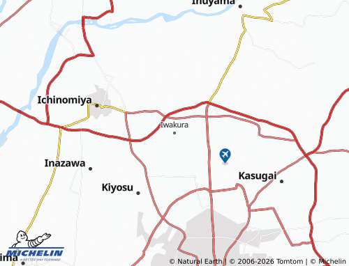 Mappa MICHELIN Iwakura - ViaMichelin