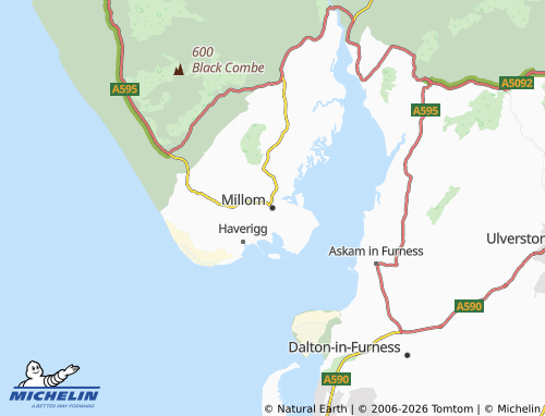 Carte MICHELIN Millom - ViaMichelin