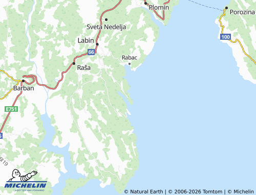 MICHELIN-Landkarte duga Luka - ViaMichelin
