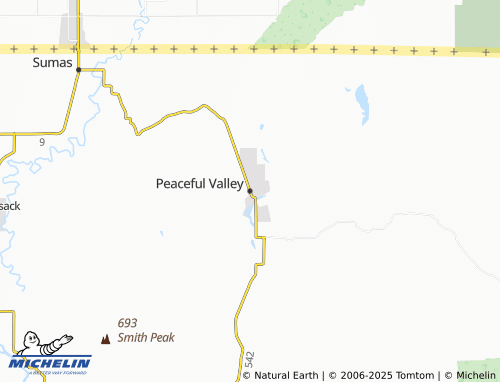 MICHELIN Peaceful Valley map - ViaMichelin