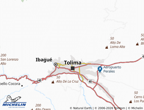 Carte MICHELIN Ancón Tesorito Sector El Triunfo - ViaMichelin