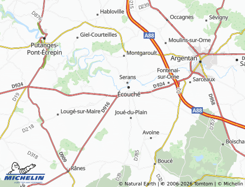 Kaart MICHELIN Udon - ViaMichelin