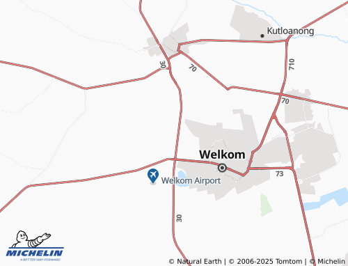 MICHELIN Western Holdings Gold Mine map - ViaMichelin