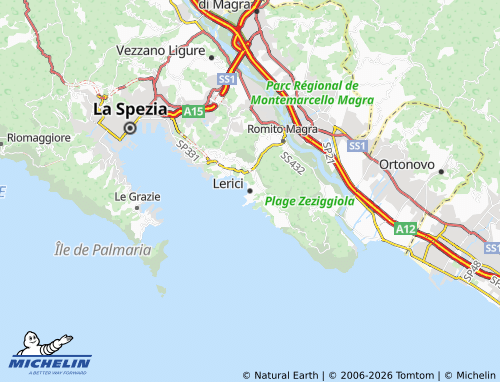 Mapa MICHELIN Lerici - ViaMichelin