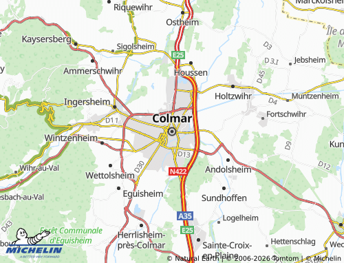Mapa MICHELIN Colmar - ViaMichelin
