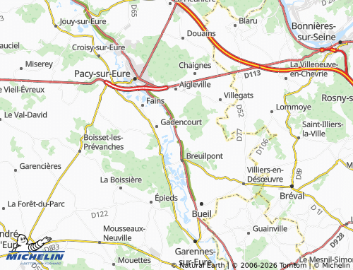 MICHELIN Hécourt map - ViaMichelin