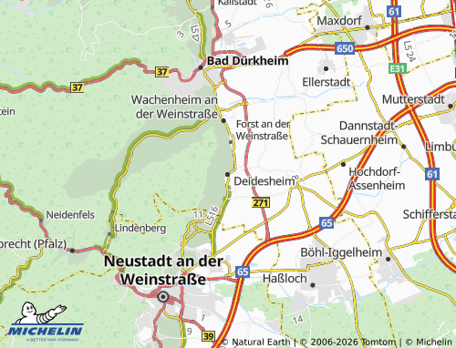 MICHELIN Deidesheim map - ViaMichelin