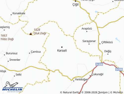 MICHELIN Karaali map - ViaMichelin