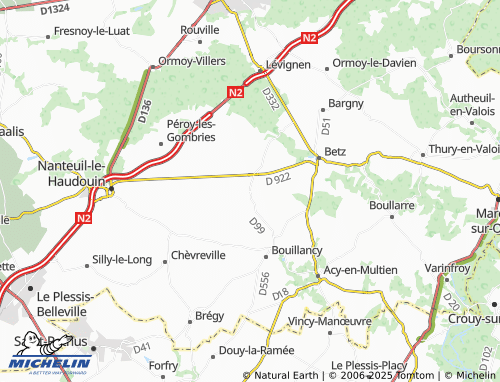 MICHELIN-Landkarte Villers-Saint-Genest - ViaMichelin