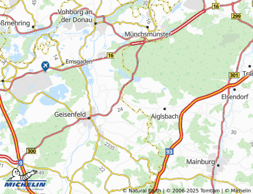Carte MICHELIN Lindach - ViaMichelin